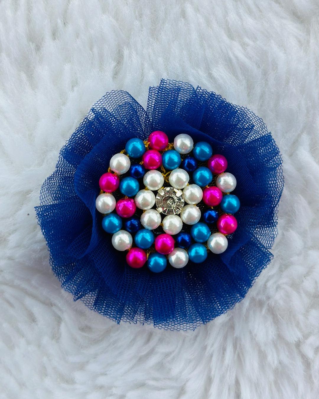 Sun Yellow & Navy blue combo Paris Handwork Birthday Gown
Material: Sun Yellow & Navy blue soft nylon net is used for making this beautiful Gown .Yoke portion of the gown is designed with yellow net with multi colours