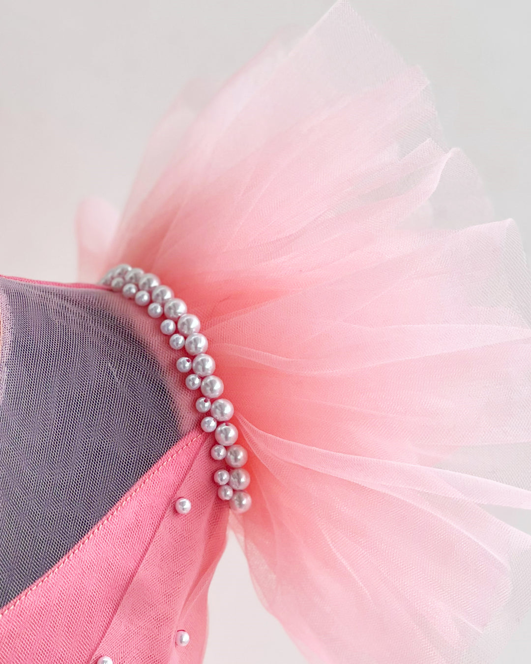 Peach Shade Pleated Frock, Baby Girls Birthday Dress, Partywear Frock for Baby Girl, Designer Birthday Dress