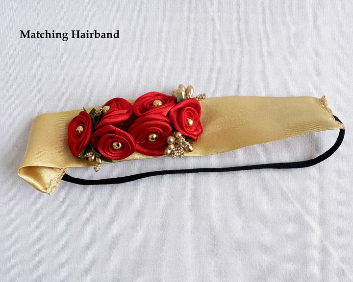 Golden Shade Handwork Baby-Girls Partywear Flower Frock
Material : Golden shade handwork party wear birthday flower frock is made with soft nylon net fabric. The yoke portion of the frock is designed in a simple look wit