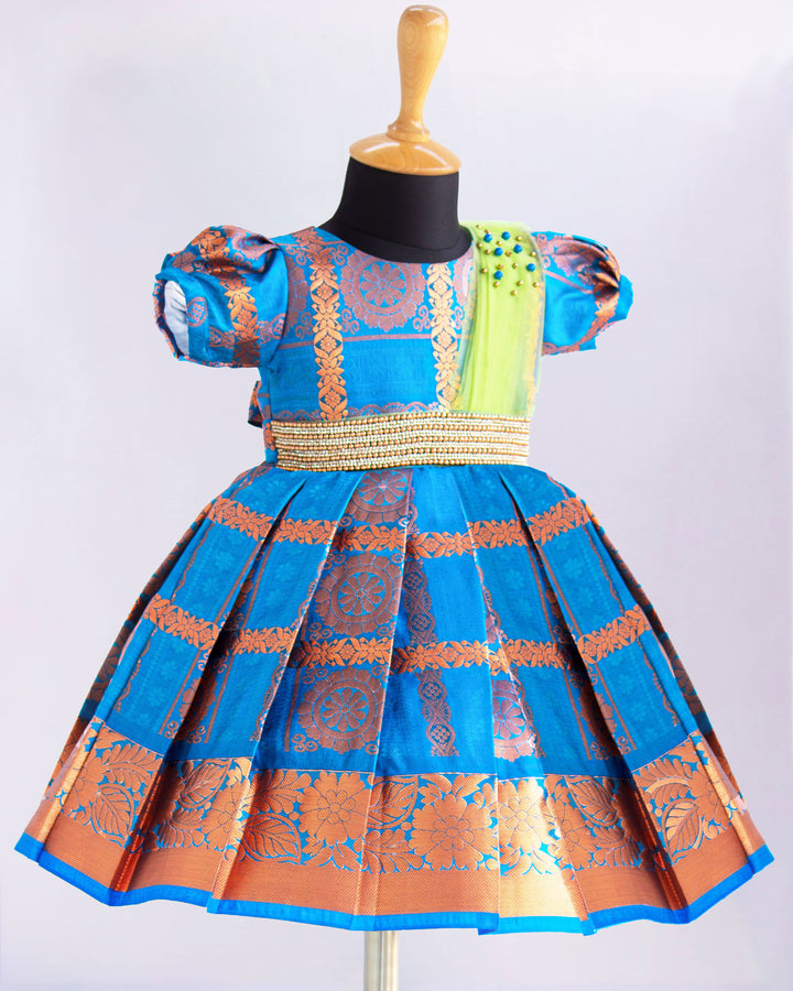 kids frock online | blue frock | birthday dresses | 1 year birthday | partywear frocks online | trending kids dresses | handwork frocks | customised kids designs | saree froks | designer frocks | kids dresses india | kids clothing online delivery | stanwells kids