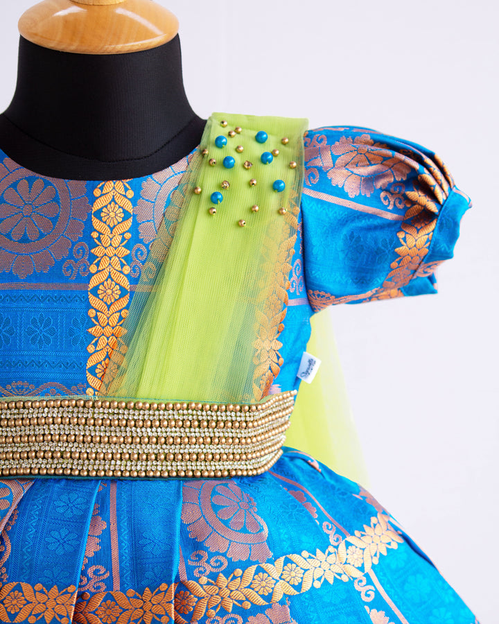 kids frock online | blue frock | birthday dresses | 1 year birthday | partywear frocks online | trending kids dresses | handwork frocks | customised kids designs | saree froks | designer frocks | kids dresses india | kids clothing online delivery | stanwells kids