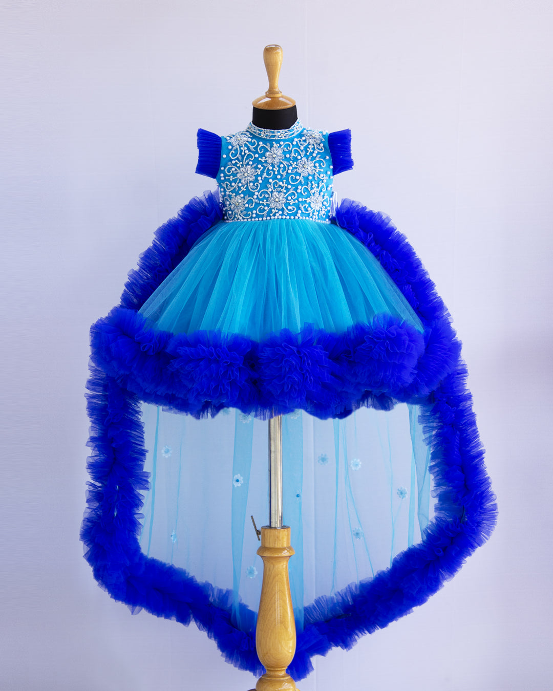 blue colour frock baby girls online shopping birthday dresses online stanwells kids handwork dresses for kids