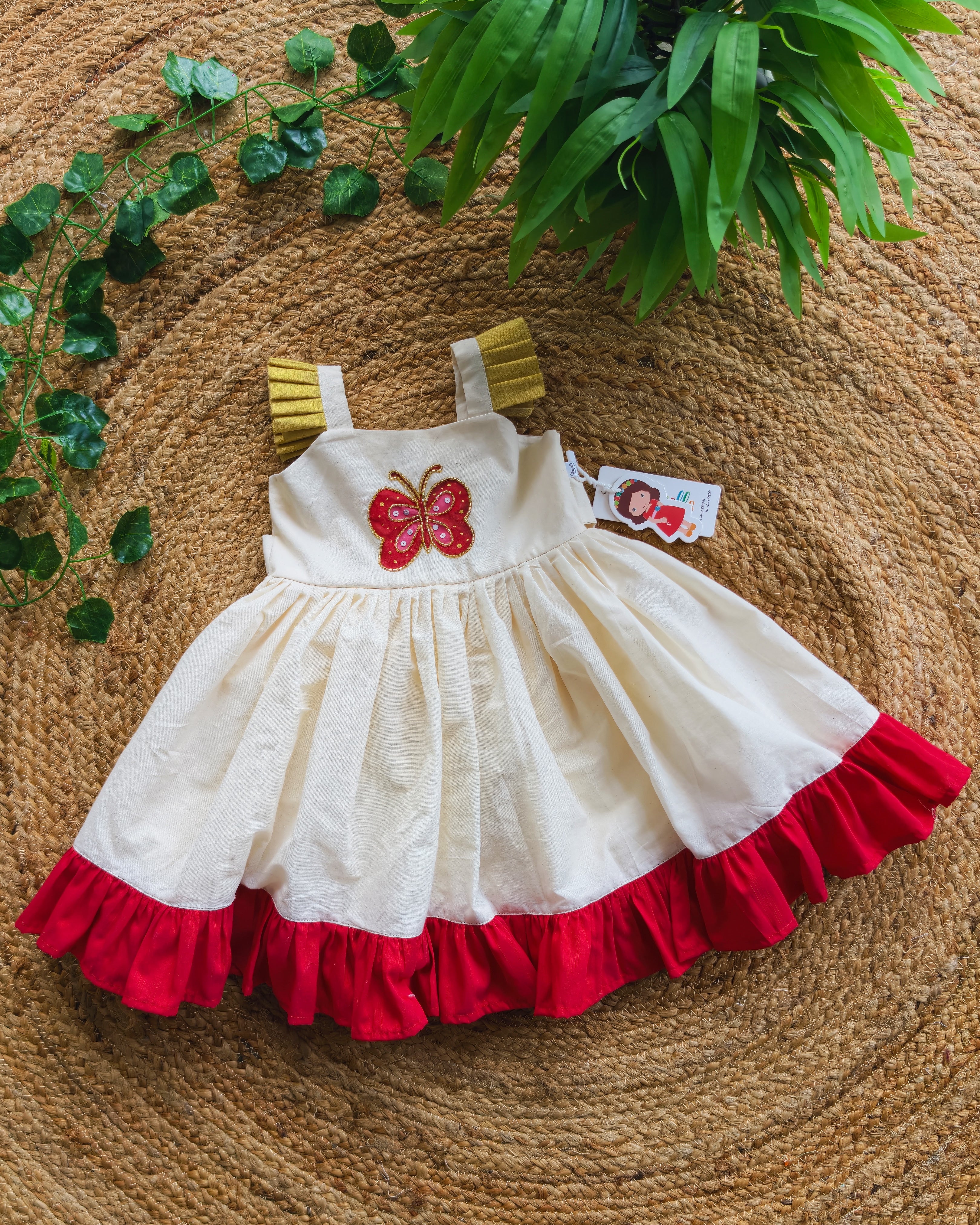 knee length dresses for ladies Buy Premium Golden Onam Dress Baby Girl Online