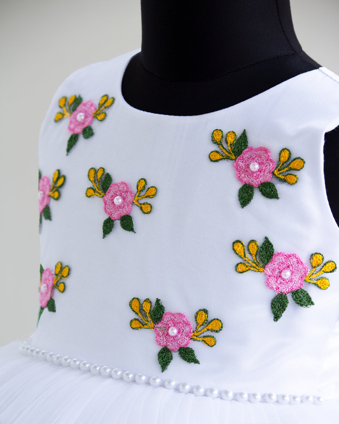 pure white girls frocks | stanwells kids | girls frock online | infant dresses online