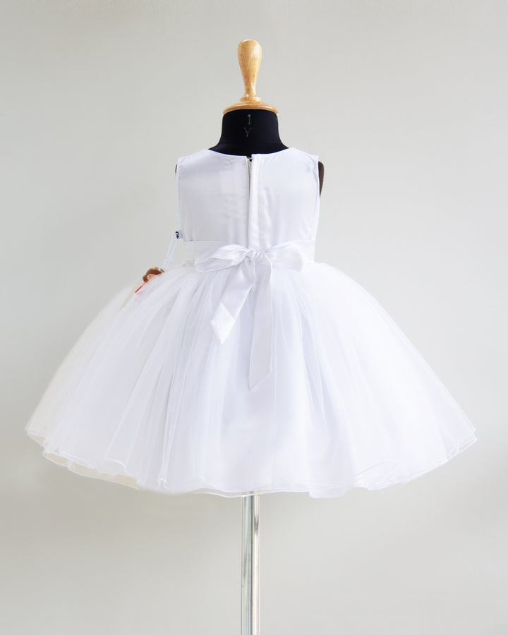 pure white girls frocks | stanwells kids | girls frock online | infant dresses online