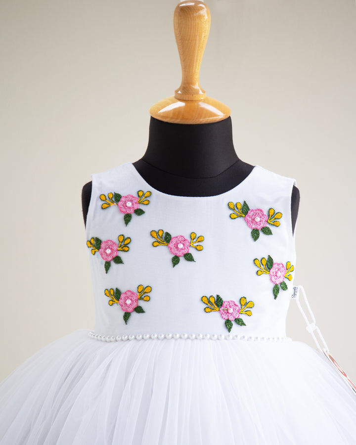 pure white girls frocks | stanwells kids | girls frock online | infant dresses online