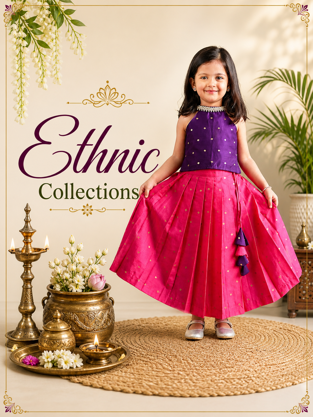 baby girl ethnic wear lehenga choli for kids