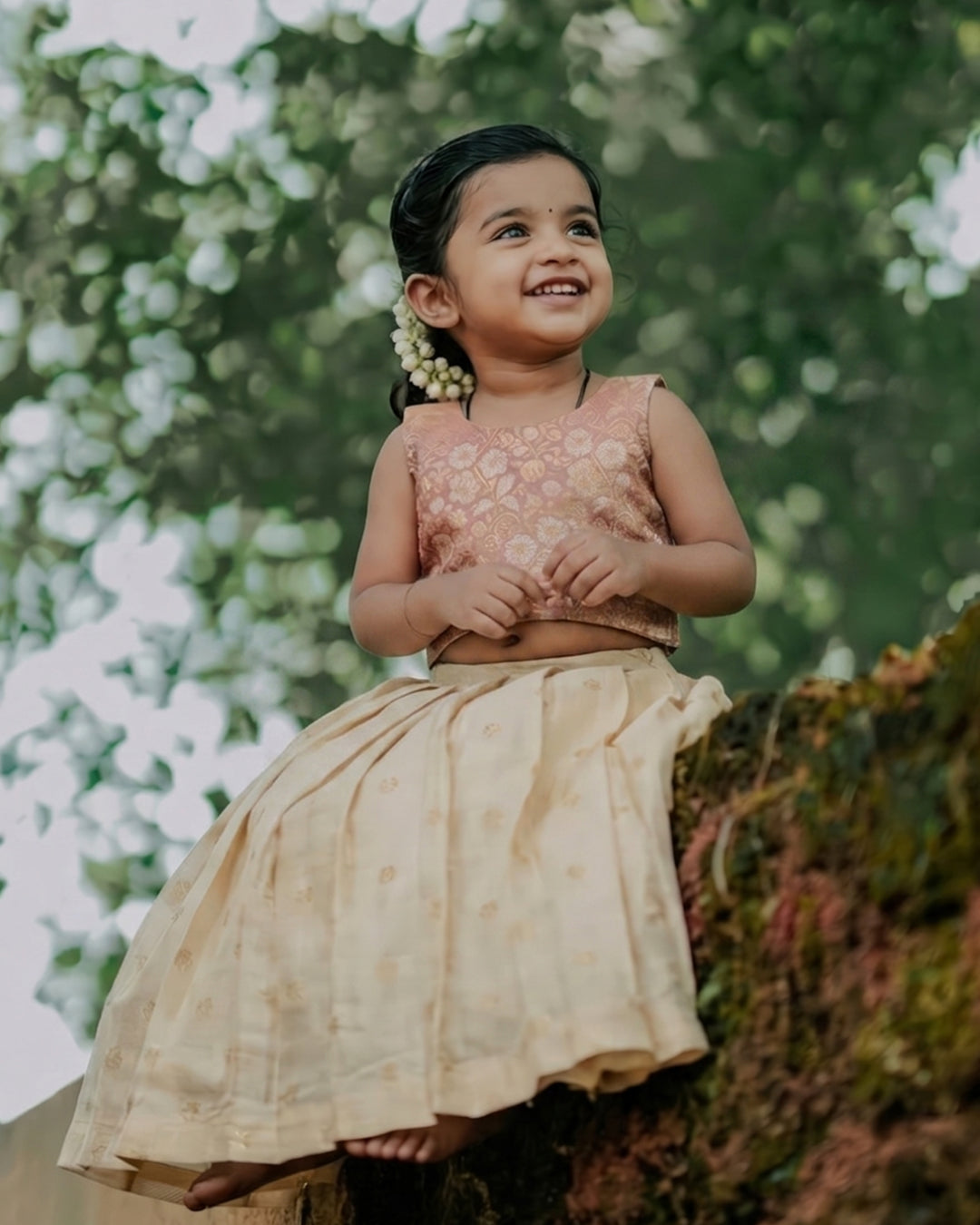 Golden peach lehenga birthday dress for baby girl
Baby girl silk lehenga in golden peach shade for birthdays
Golden peach party wear lehenga dress for baby girls
Baby girl traditional silk lehenga birthday outfit
Premium golden peach silk lehenga for baby girl celebrations