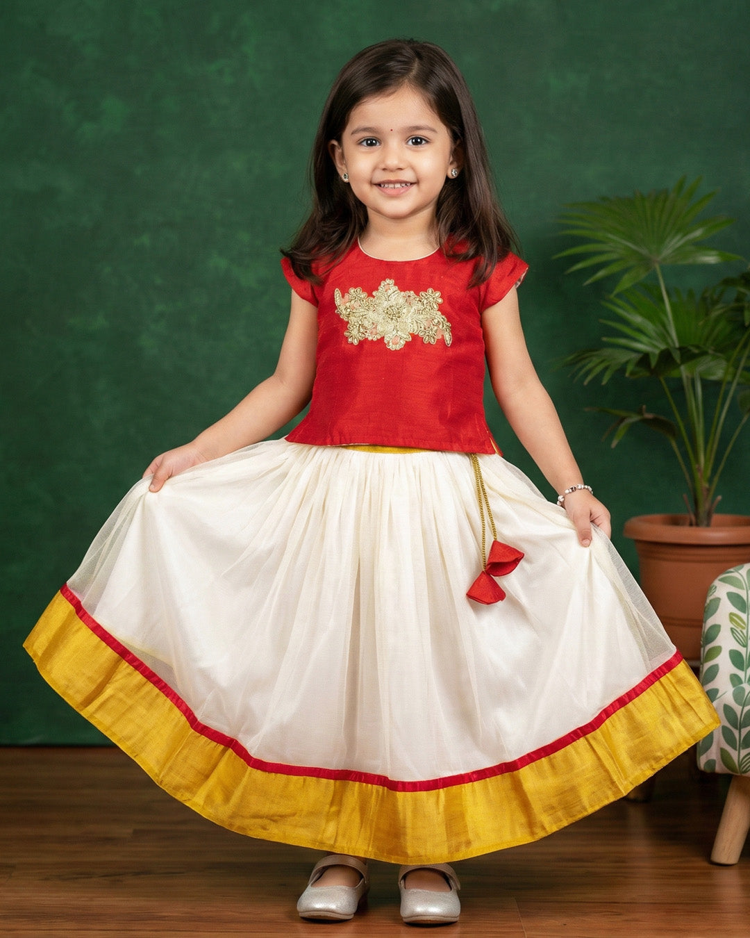 Kerala lehenga choli birthday dress for baby girl

cream maroon traditional kids lehenga

baby girls Kerala festive outfit

toddler ethnic lehenga choli

Stanwells Kids Kerala lehenga dress
