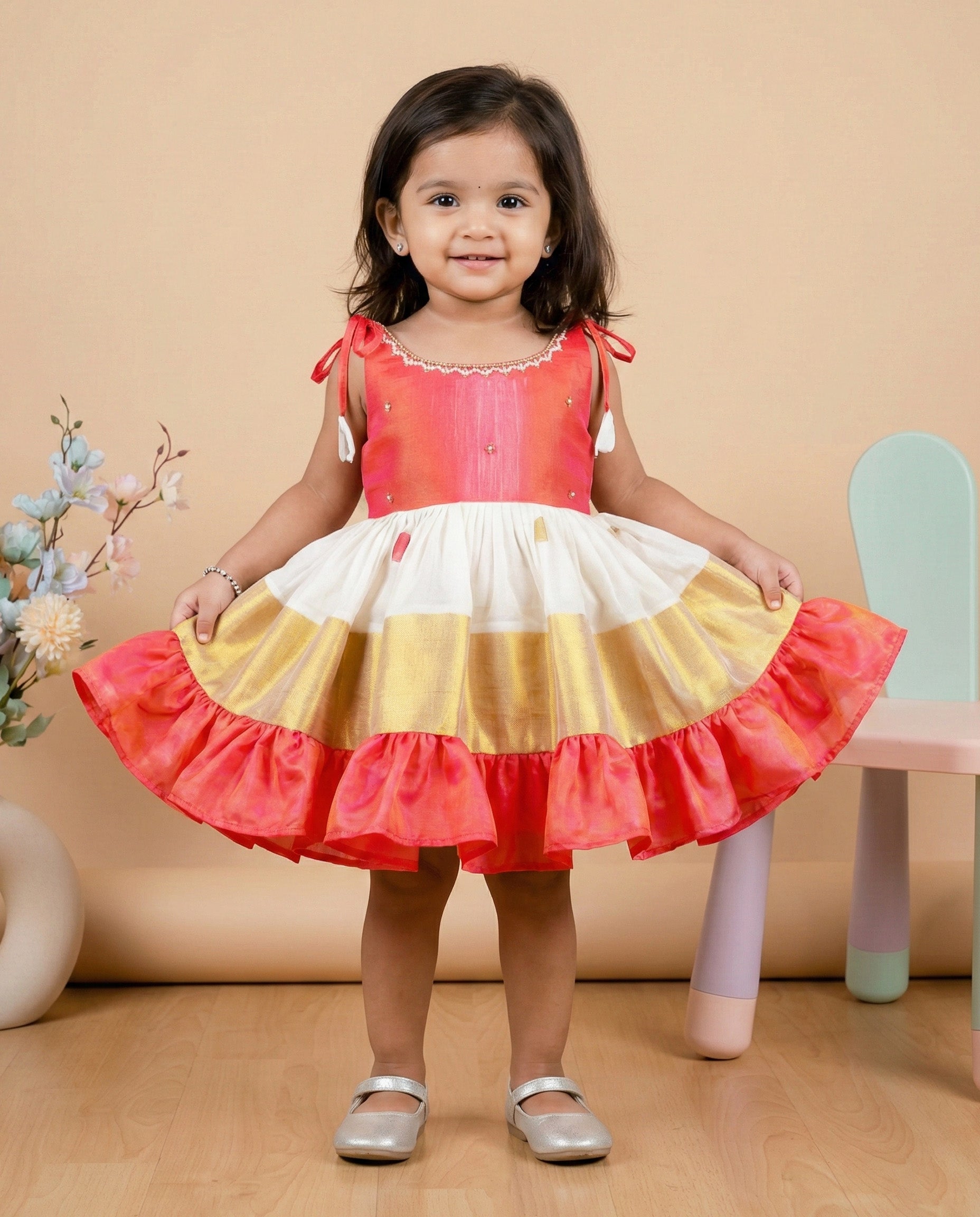 希少 ifsixwasnine Kerala dress tank ケララ Buy BAESD Infant Girls Fit & Flare Kerala Kasavu Dress - Ethnic