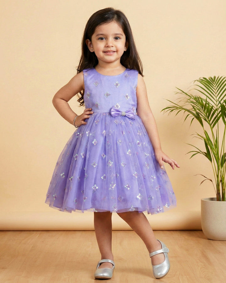 Lavender sequin embroidery frock for baby girls

Partywear birthday dress for toddlers

Elegant lavender birthday frock for girls

Sequin embellished dress for kids

Baby girls festive wear frock

Stanwells Kids lavender party dress

Designer sequin birthday outfit for baby girls