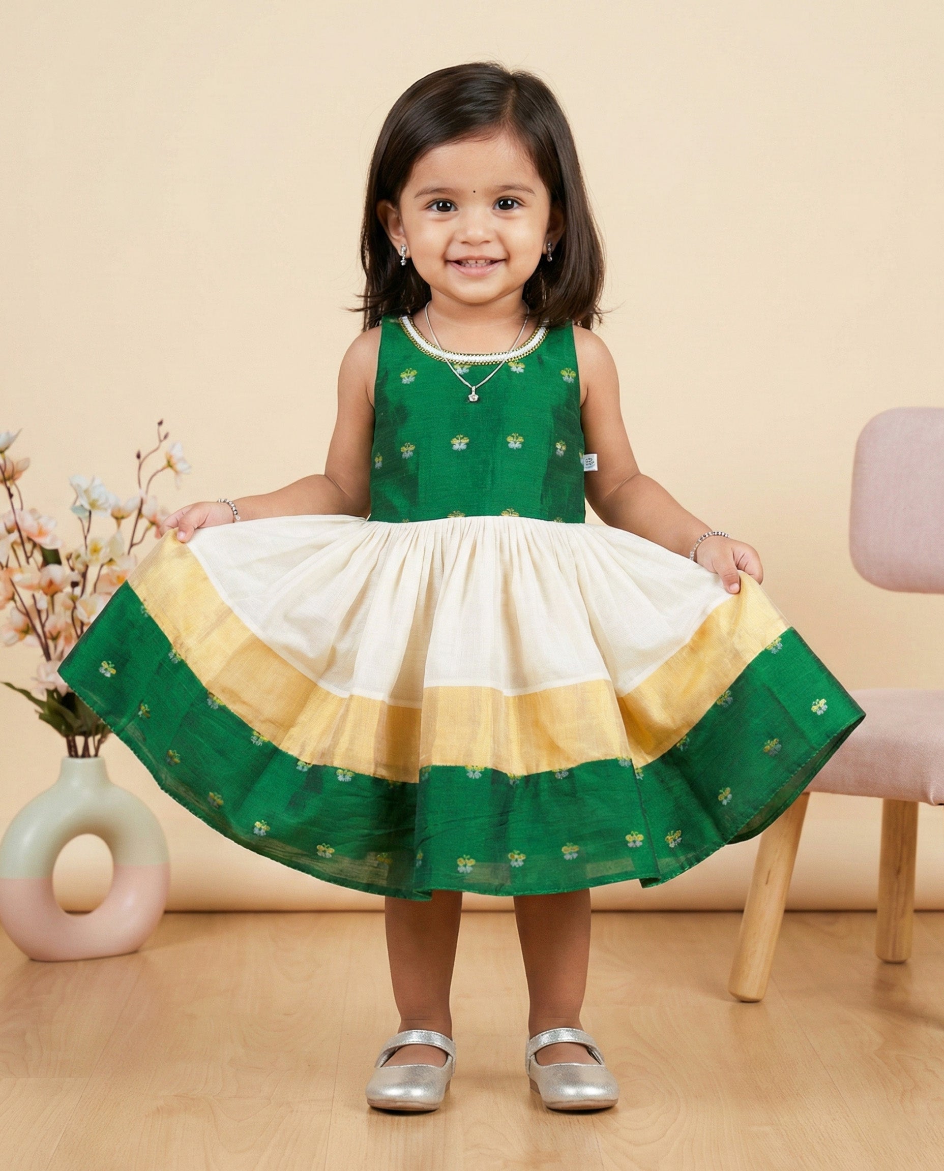Kerala Frocks for Baby Girls Online India | Ethnic Wear