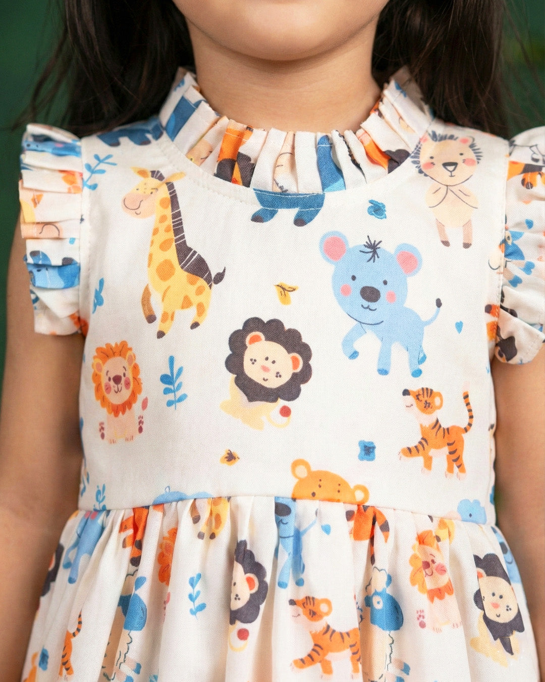 Lion printed rayon birthday dress for baby girls

Cute casual frock for toddlers

Animal print dress for baby girls

Soft rayon kids wear frock

Birthday outfit for girls 6M–8Y

Comfortable summer dress for baby girls

Stanwells Kids casual printed frock