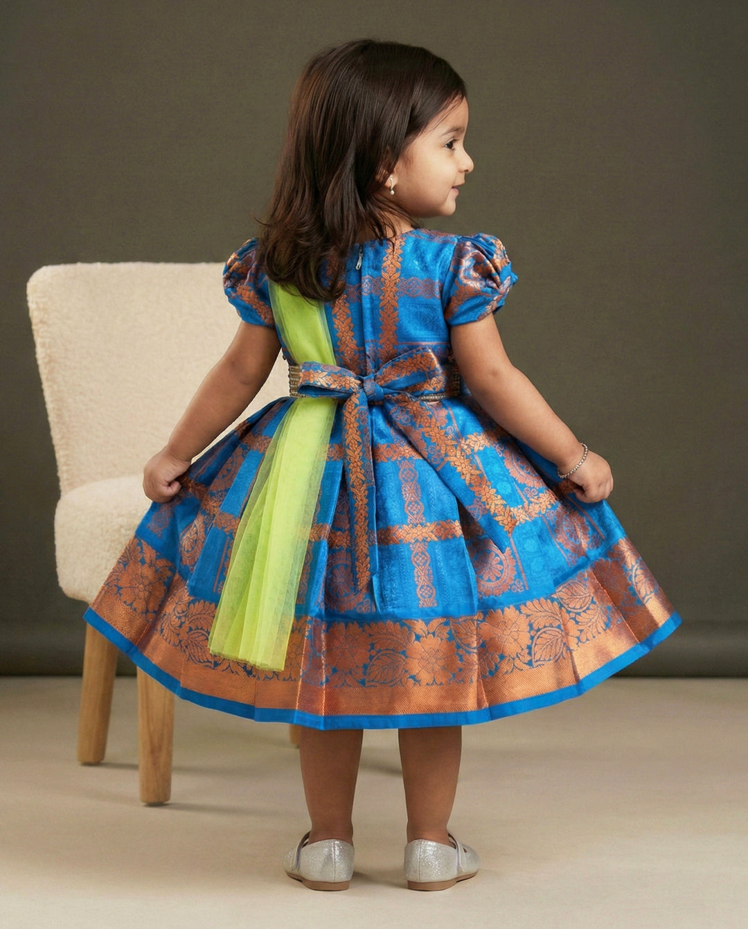kids frock online | blue frock | birthday dresses | 1 year birthday | partywear frocks online | trending kids dresses | handwork frocks | customised kids designs | saree froks | designer frocks | kids dresses india | kids clothing online delivery | stanwells kids | frock front picture