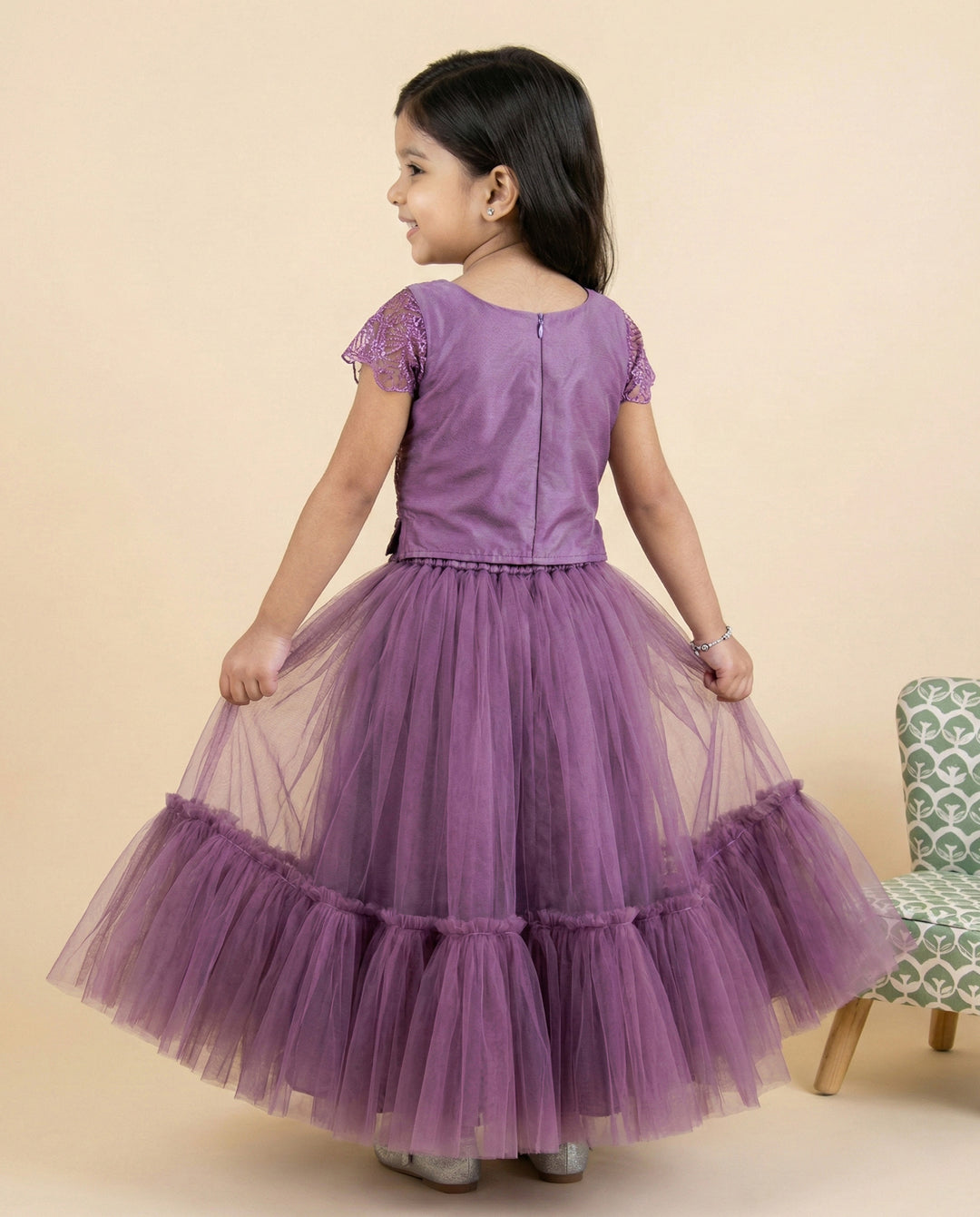 kids short skirt & top stanwells kids pastel lavender bithday partywear  girls dress  kids clothin girls dresses online