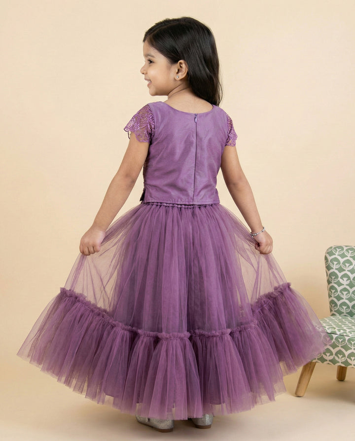 kids short skirt & top stanwells kids pastel lavender bithday partywear  girls dress  kids clothin girls dresses online