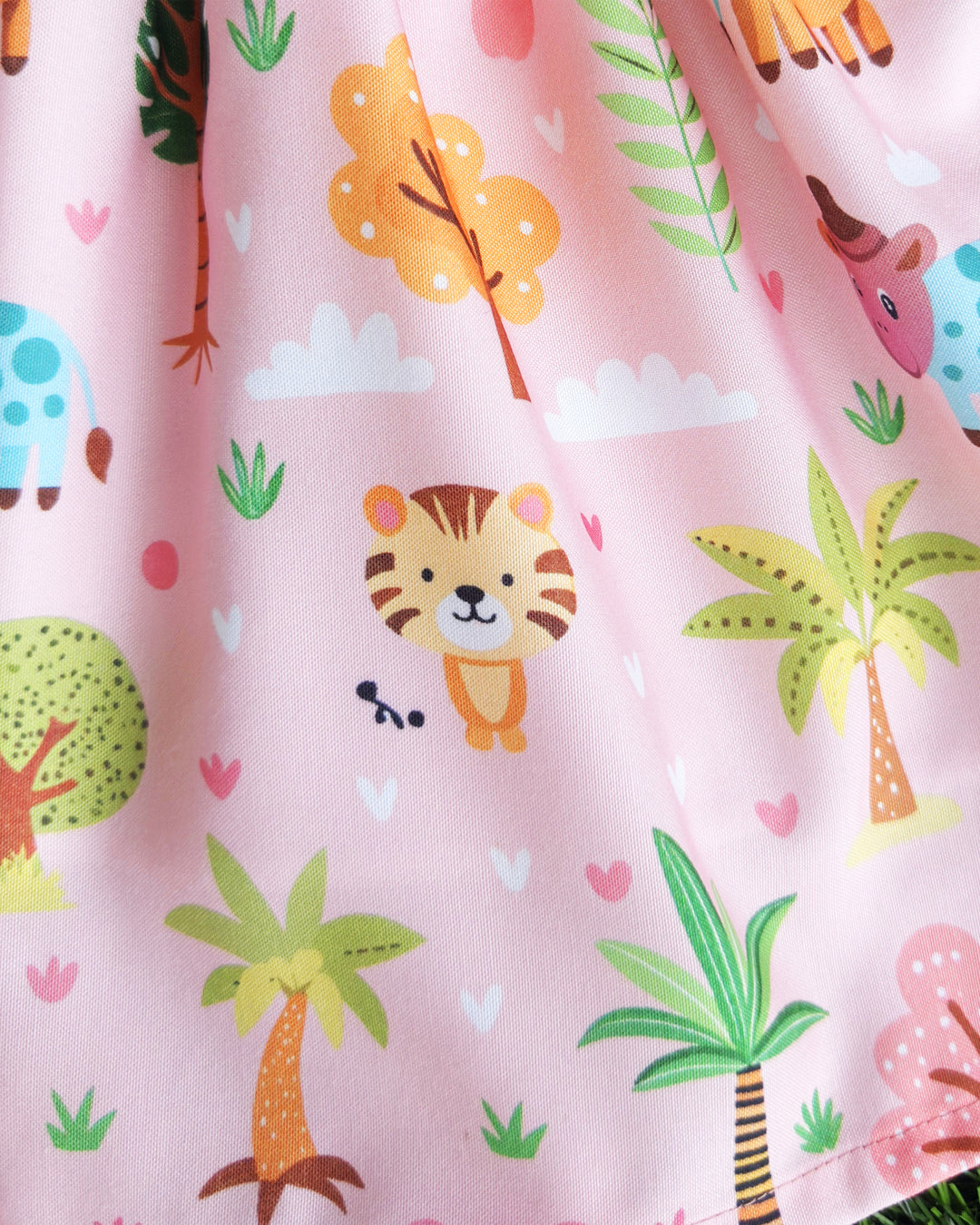 pink animal print baby girls birthday dress

rayon birthday frock for baby girl

animal print casual frock for kids

baby girls partywear birthday dress

Stanwells Kids pink animal print dress