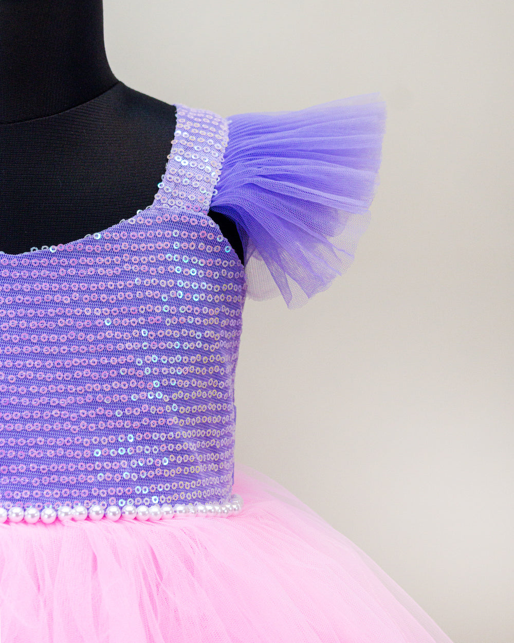 baby girls birthday dress, baby pink lavender frock, designer sequin dress for kids, partywear frock for baby girls, handworked birthday outfit, festive frock, toddler birthday wear, premium kids dress, stylish sequin frock
