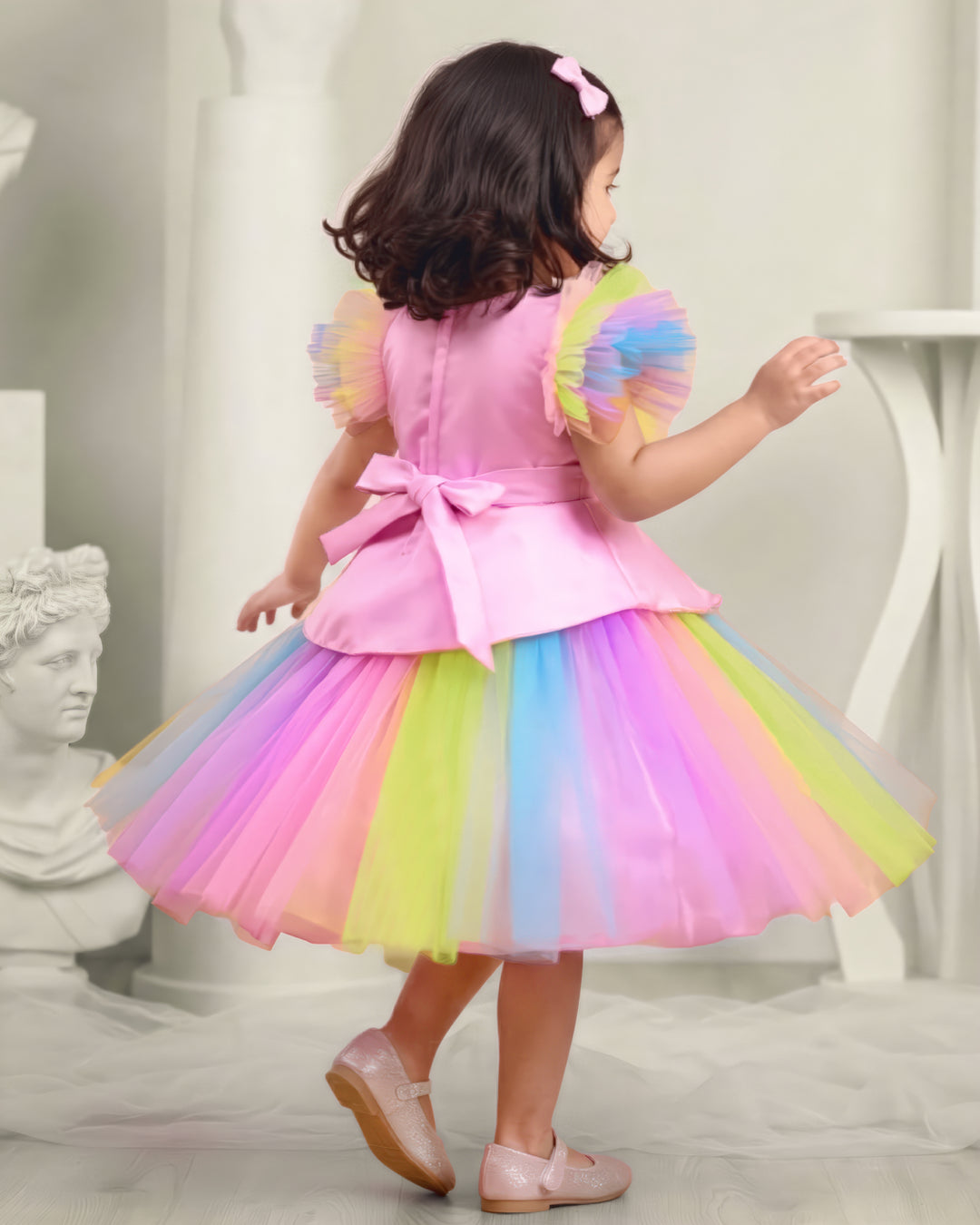 Baby Pink Unicorn Birthday Dress for Baby Girls | Partywear Frock Stanwells Kids Baby Pink Unicorn Birthday Dress for Baby Girls | Partywear Frock Stanwells Kids