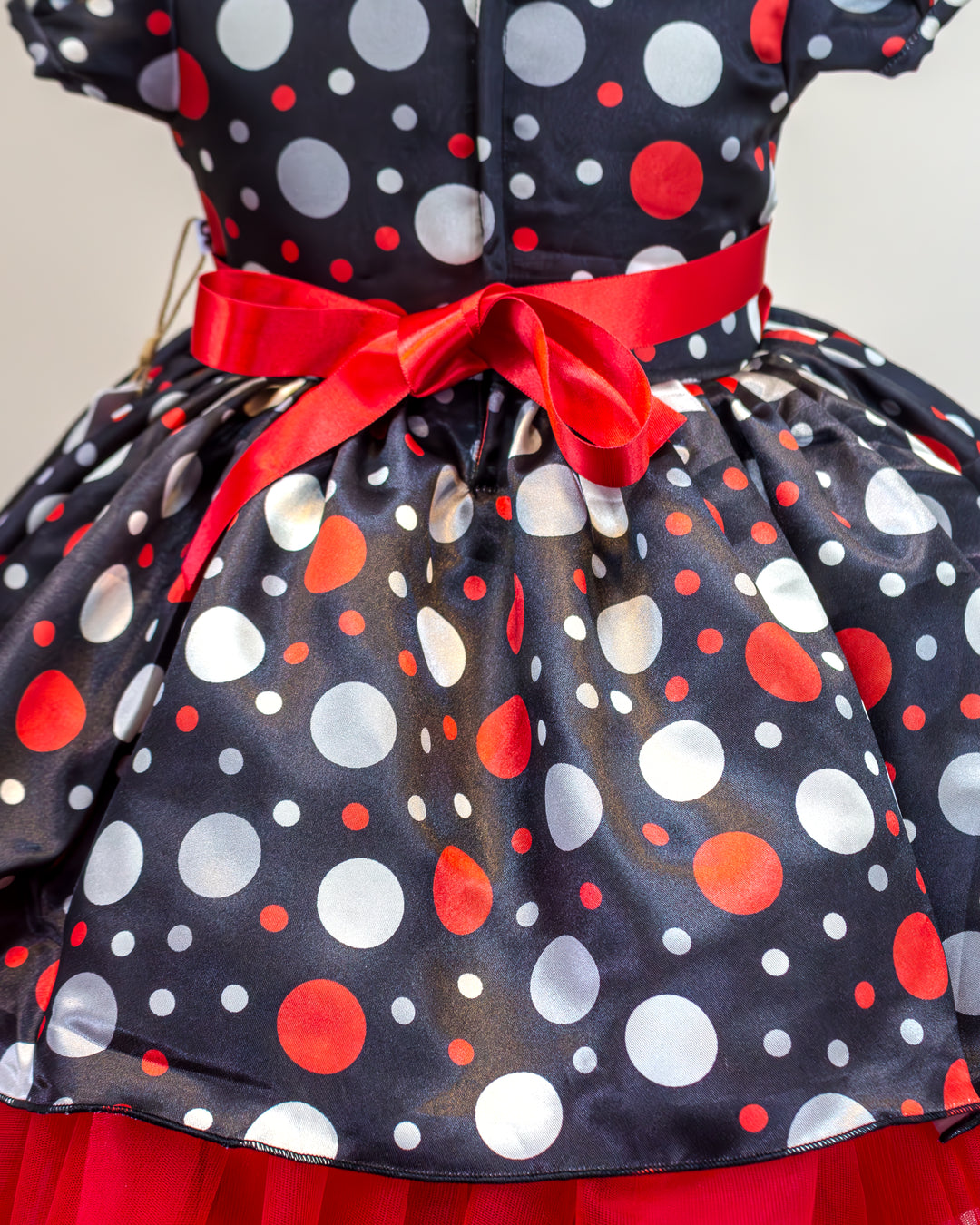 baby girls birthday dress, black satin frock, Christmas frock for kids, printed satin partywear dress, festive outfit for girls, toddler party dress, elegant kids frock, soft satin birthday dress, baby girl Christmas outfit