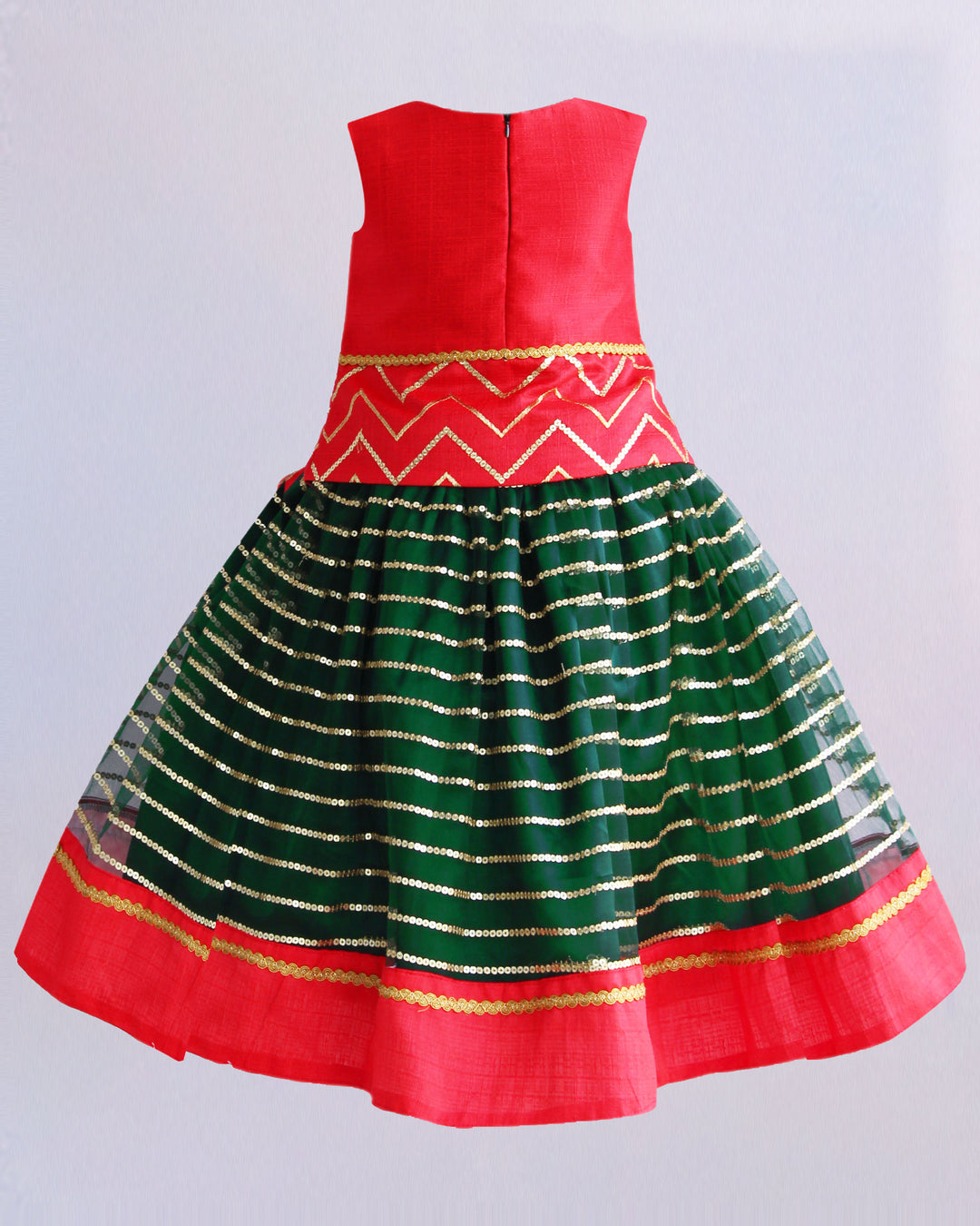 Bottle green and red sequin embroidery lehenga choli for baby girls

Traditional South Indian birthday dress for girls

Embroidered festive wear lehenga for toddlers

Designer sequin work partywear dress for kids

Baby girls ethnic lehenga choli set

Stanwells Kids festive birthday outfit

Green red designer lehenga for baby girls