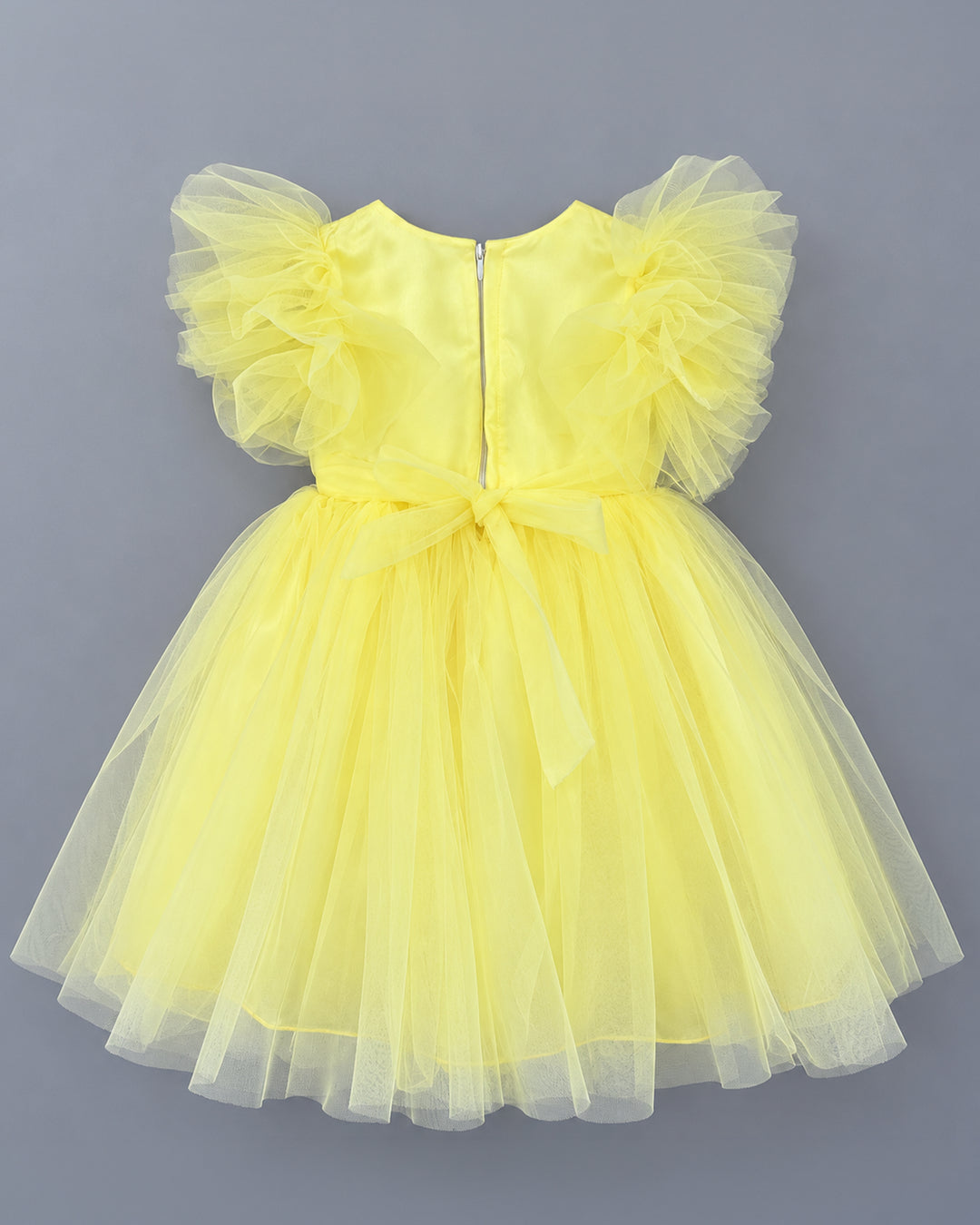 Butter Butterfly Frock Princess Handwork Dress – Stanwells Kids