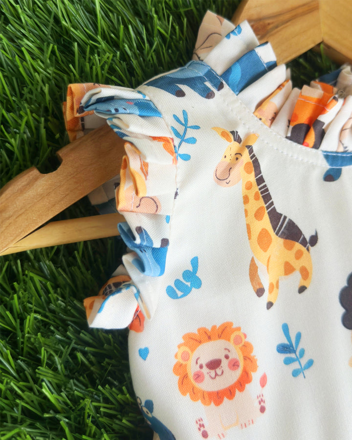 Lion printed rayon birthday dress for baby girls

Cute casual frock for toddlers

Animal print dress for baby girls

Soft rayon kids wear frock

Birthday outfit for girls 6M–8Y

Comfortable summer dress for baby girls

Stanwells Kids casual printed frock