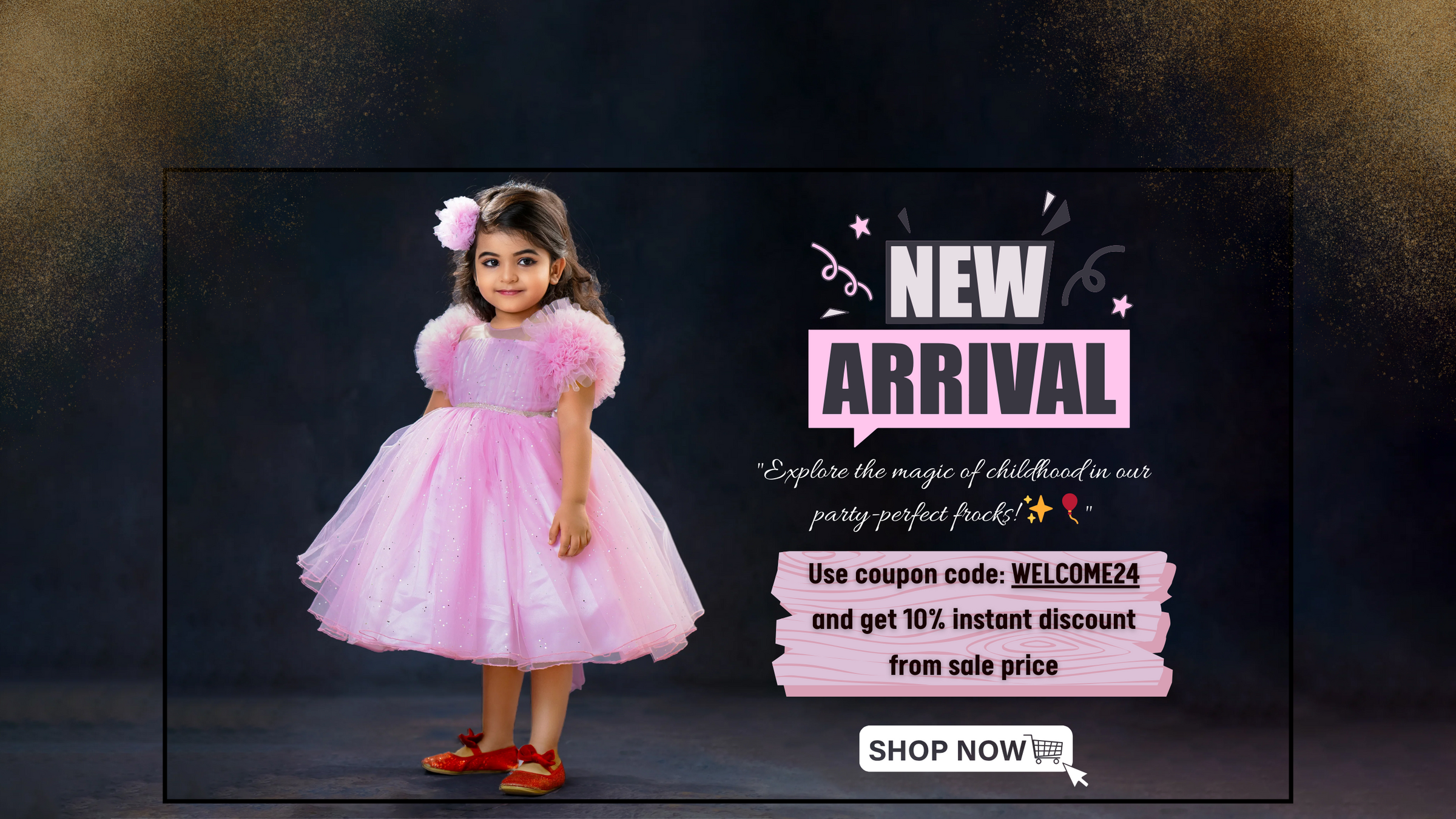 Stanwells Kids Shop Online for Premium Baby Girls Birthday Frocks
