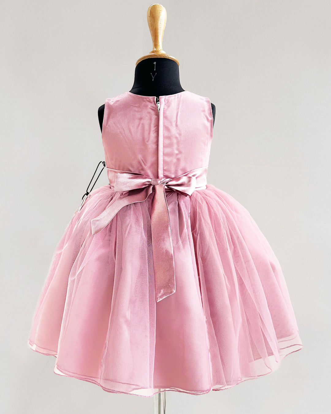 Dust Pink Frock Baby Girl Birthday Party Dress