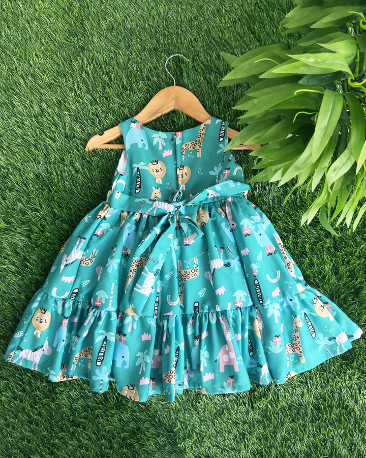 giraffe print baby girls birthday dress

rayon printed frock for baby girl

animal print kids dress for girls

toddler girls giraffe frock

Stanwells Kids printed birthday dress