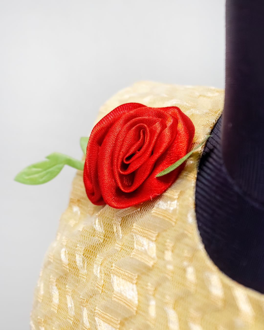 golden designer flower frock for baby girls, kids birthday dress, baby girl partywear dress, golden kids frock online, premium festive dress for toddlers