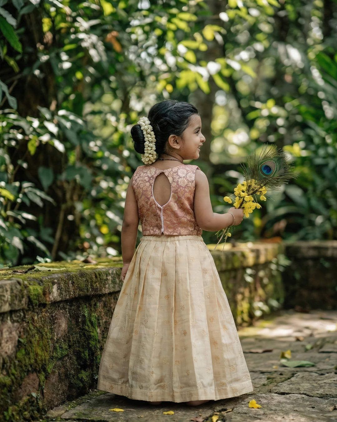 green emerald velvet dress Popatu Little Girls Peach Gold Sequin Tulle Dress, 4