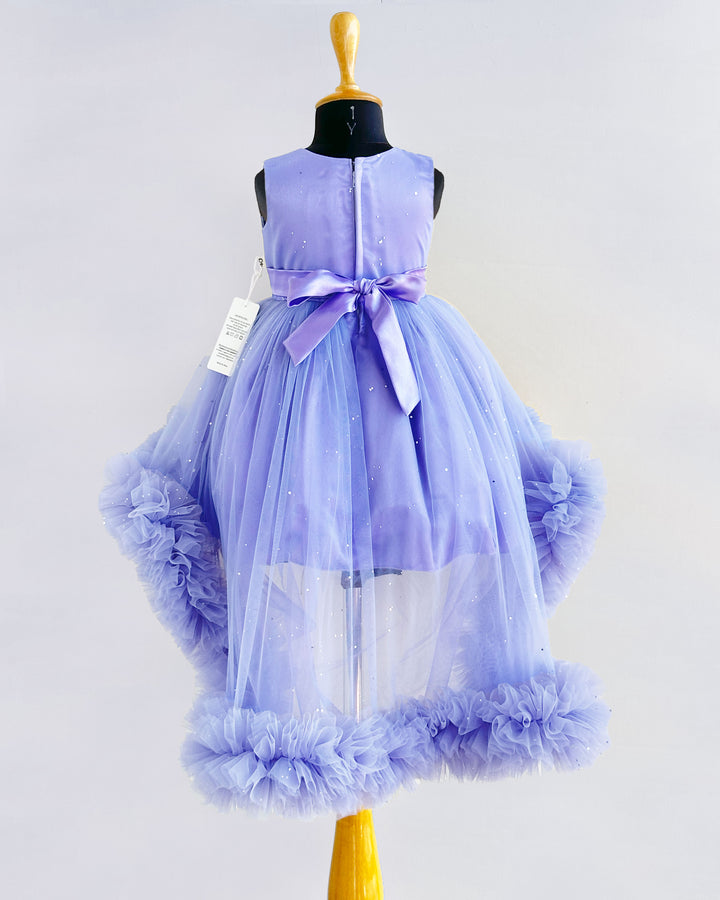 Lavender glitter baby girls party frock - perfect birthday dress