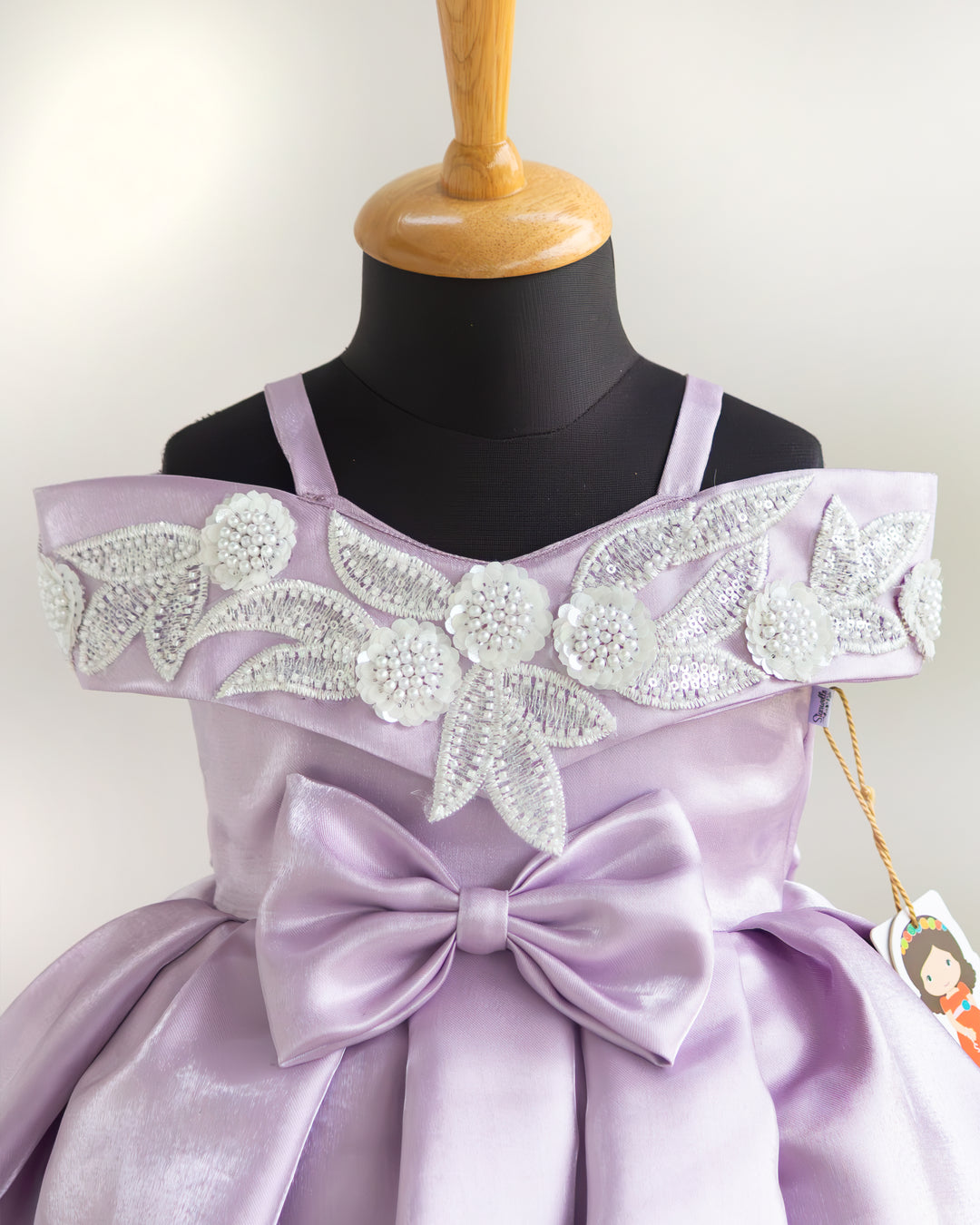 Lilac Fairy Tail Frock Premium Lace Detailing Baby Girl – Stanwells Kids