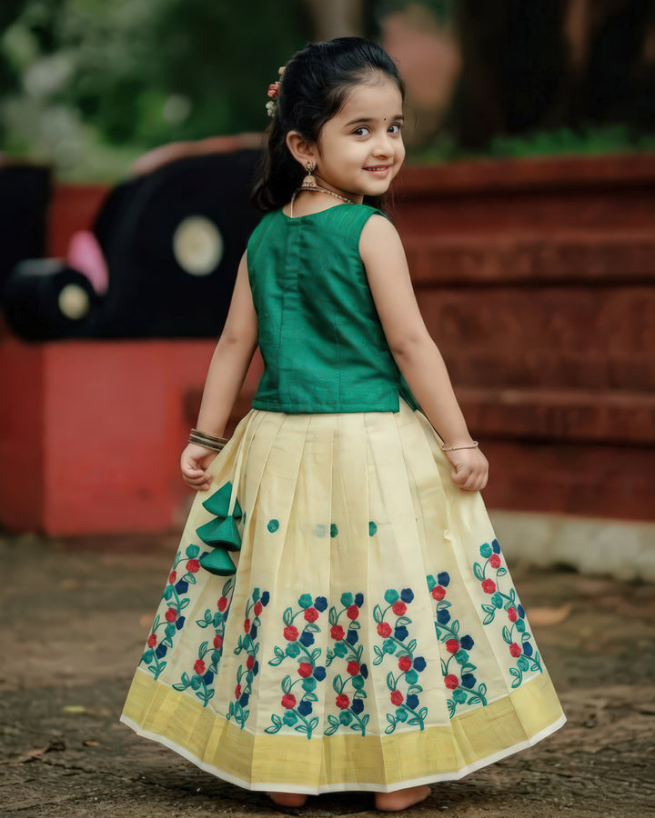 Baby girls birthday lehenga choli lime gold floral dress
Kids festive lehenga choli green floral embroidery outfit
Baby girl party wear lehenga choli traditional dress
Floral embroidery baby lehenga choli birthday outfit
Lime gold green lehenga choli for baby girls festive wear