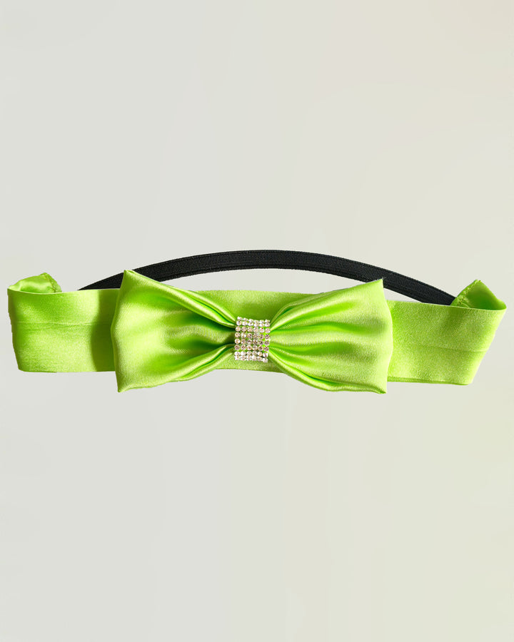 Lime Green Baby Girls Birthday Dress - Embroidery Party Wear Frock