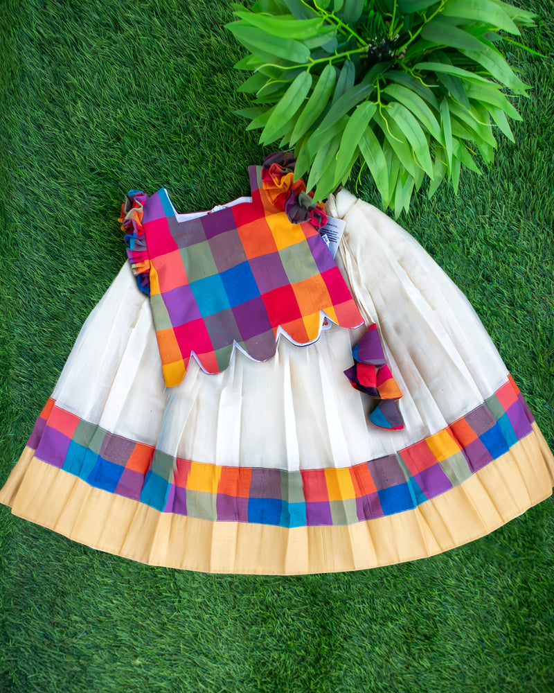 Madras Check Trending Soft Cotton Lehenga Choli for Baby Girl – Stanwells Kids