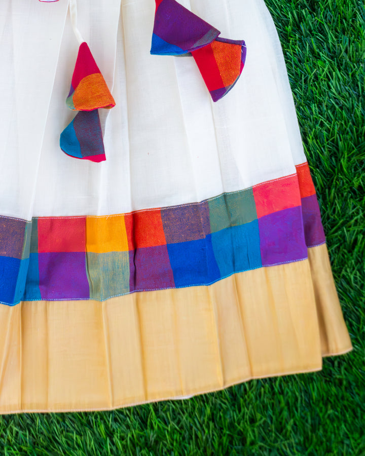 Madras check cotton lehenga choli full look for baby girl – Stanwells Kids