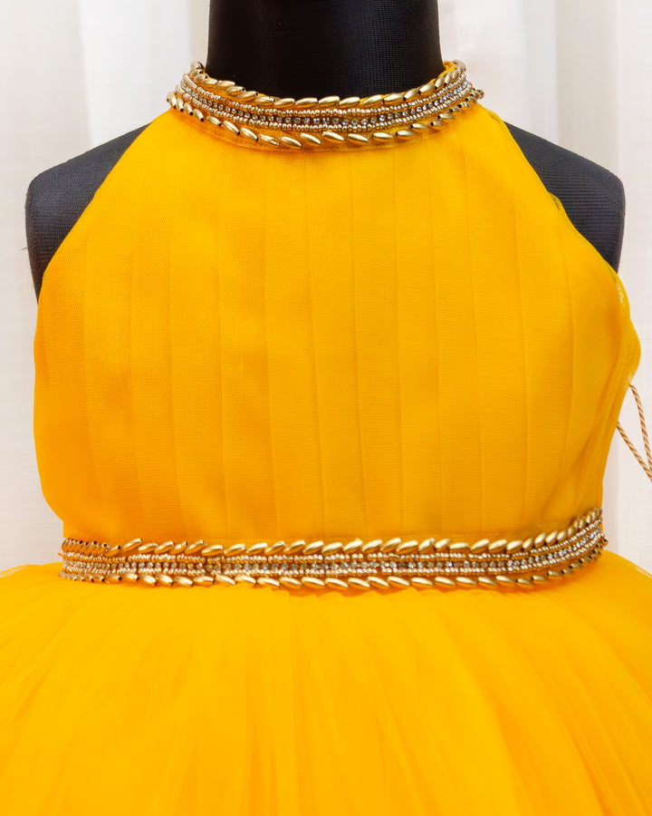 baby girl mango yellow birthday dress ruffled frock

mango yellow pleated halter neck frock for baby girl

baby girl partywear frock mango yellow ruffle dress

halter neck ruffled frock for baby girl birthday outfit

mango yellow kids frock for birthday photoshoot