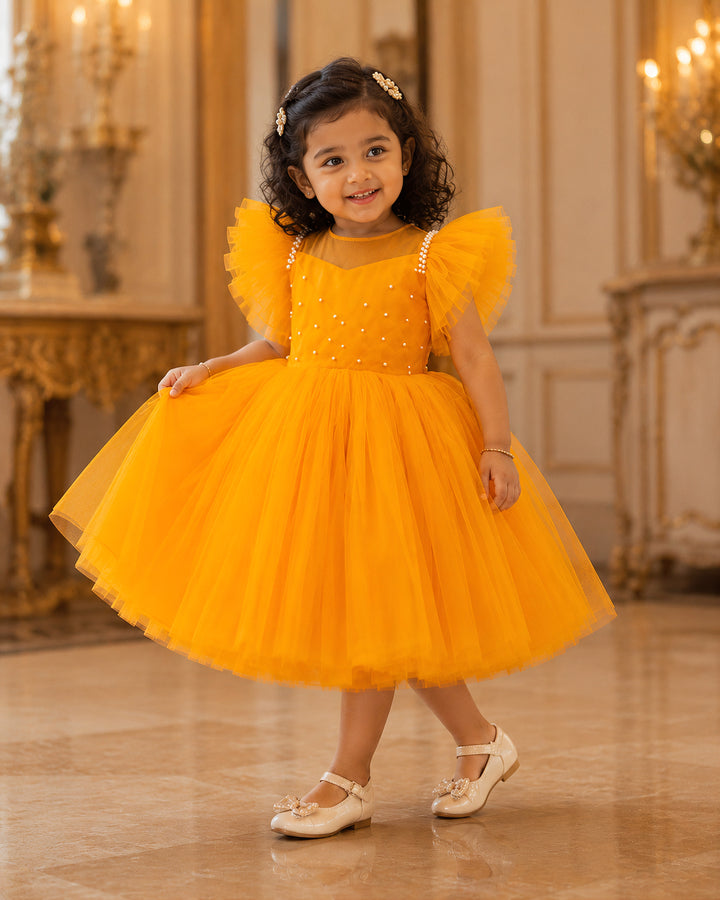 Mango yellow silk butti birthday dress for baby girls ethnic partywear frock
Baby girls mango yellow birthday frock with silk fabric festive party dress
Mango yellow baby girl partywear dress traditional silk frock for birthdays
Ethnic mango yellow birthday dress for baby girl silk butti party frock
Cute mango yellow baby girls birthday outfit festive silk partywear dress