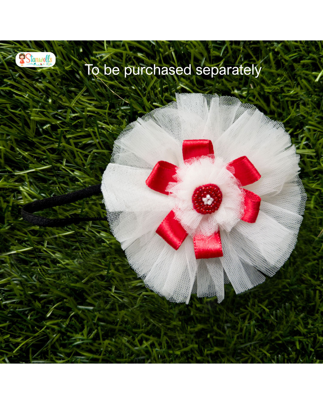 Off-White Shade Heart Shape Embroidery Handwork Baby Girls Partywear Frock