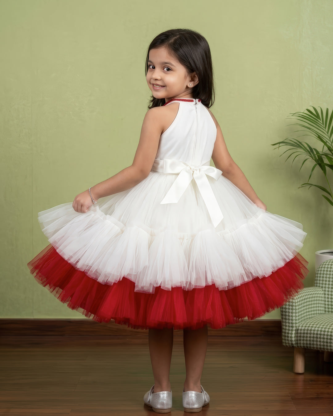 valentine dresses for kids offwhite red combo for baby girls love design dresses kids heart frocks handwork love design halter neck pattern