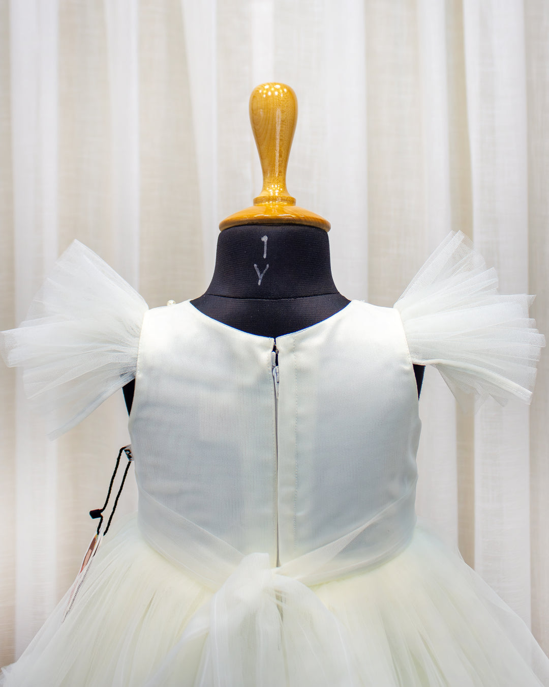 Off white candy theme frock for baby girls, premium birthday dress, partywear dress, Stanwells Kids