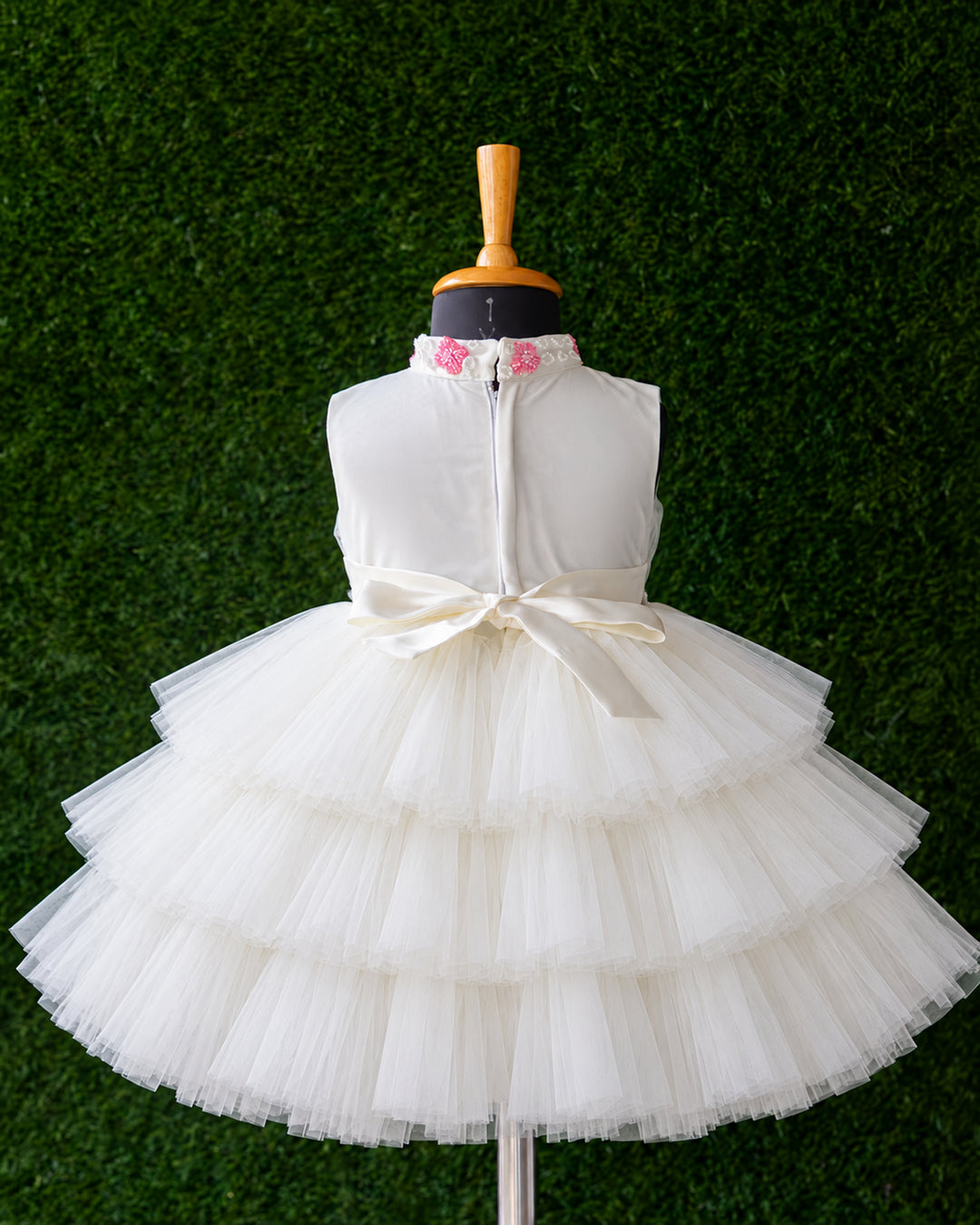 Baby Girl Off White Stage Performance Birthday Frock – Stanwells Kids