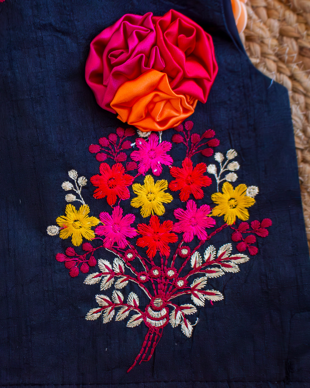 Orange and black combo lehenga choli set for baby girls

Traditional birthday dress for girls

Baby girls festive wear lehenga

Stylish ethnic dress for toddlers

Black orange designer lehenga for baby girls

Kids partywear traditional dress

Stanwells Kids ethnic birthday outfit