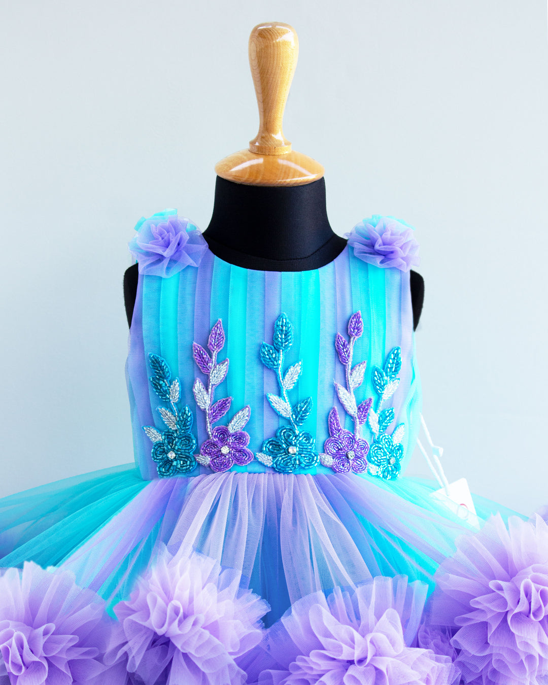 sky blue and purple colour combination dress Buy Kids Party Wear Dresses Online in India
