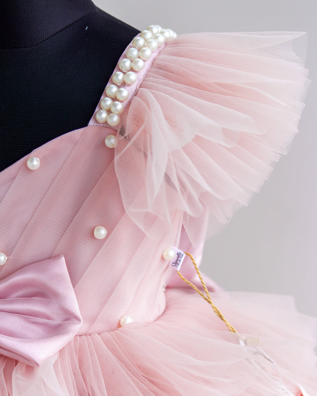 Blush Pink Ruffle Princess Dress – Premium Birthday Look – Stanwells Kids