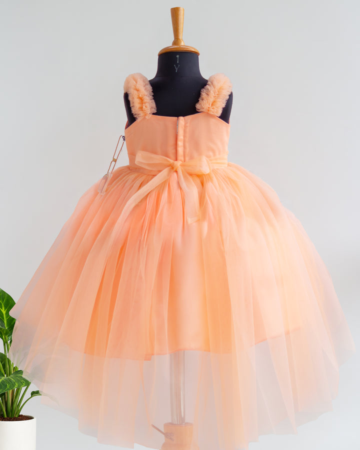 Peach Blossom Festive Frock for Baby Girl – Stanwells Kids