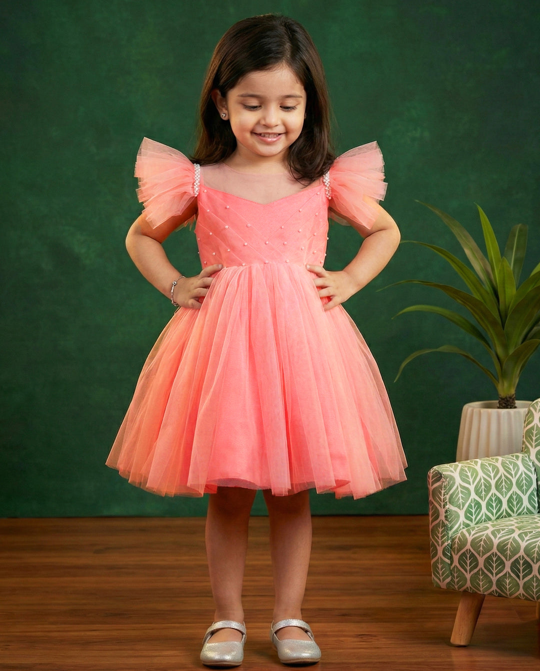 Peach pleated baby girls birthday dress

Baby girl peach party wear frock

Peach color birthday dress for baby girls

Elegant pleated birthday frock for baby girl

Baby girls party wear dress peach shade