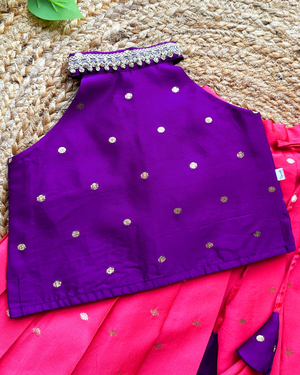 Peach violet shade baby girls birthday dress, handwork lehenga choli, traditional kids party wear, baby girl ethnic outfit